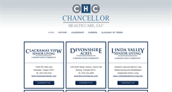 Desktop Screenshot of chancellorhealthcare.com