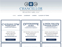 Tablet Screenshot of chancellorhealthcare.com